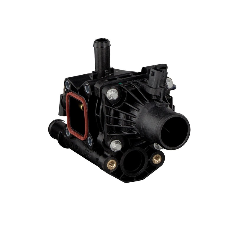febi bilstein Thermostat Housing with Sensor, Temperature Switch and Gasket,