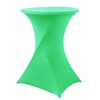 Obstal Grass Green Cocktail Table Covers Stretch Spandex Cocktail Table