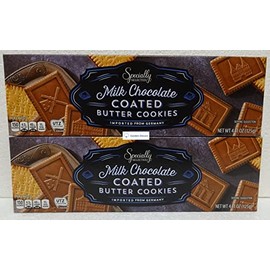 Specially Selected Butter Cookie Coated with Milk Chocolate Flavor 4.41oz 125g (Two Boxes)