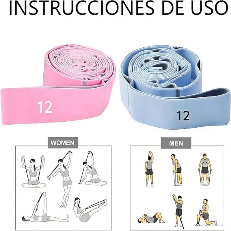 Bandas Elásticas Set De 2 Bandas De Resistencia Para Pilates