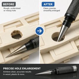 Reamer Drill Bit Set for DIY Crafts – Hole Enlarging Tool for Woodworking, Model Making & Plastic Projects