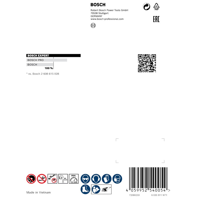 Bosch 1x EXPERT MultiMaterial X-LOCK Diamond Cutting Disc (for Concrete,