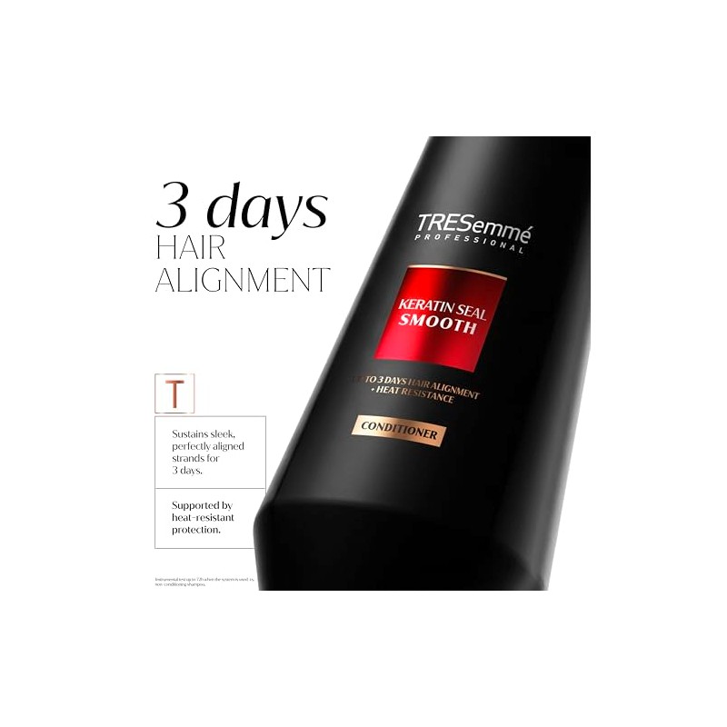TRESemme Keratin Seal Smooth Conditioner salon-grade hair care for frizz-defying