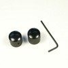 (A34) 2 Metal Dome knurling Guitar Knobs For Tele or