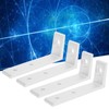 4PCS Corner Braces Aluminum L Shaped Right Angle Support Fixing