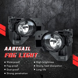 Driving Fog Lights Lamps Replacement for Nissan Maxima 2009 2010 2011 2012 2013 2014 with H11 12V 55W Halogen Bulbs & Switch and Wiring Kit (Clear Lens)