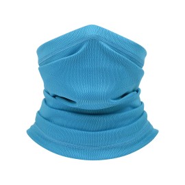 Unbranded Neck Gaiter Face Mask Sun Cooling Scarf Balaclava Bandana Cover for Men & Women - Light blue, 1 Pack