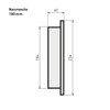 raik SH023-180-sw Flue Pipe / Stove Pipe Blind Cap 180