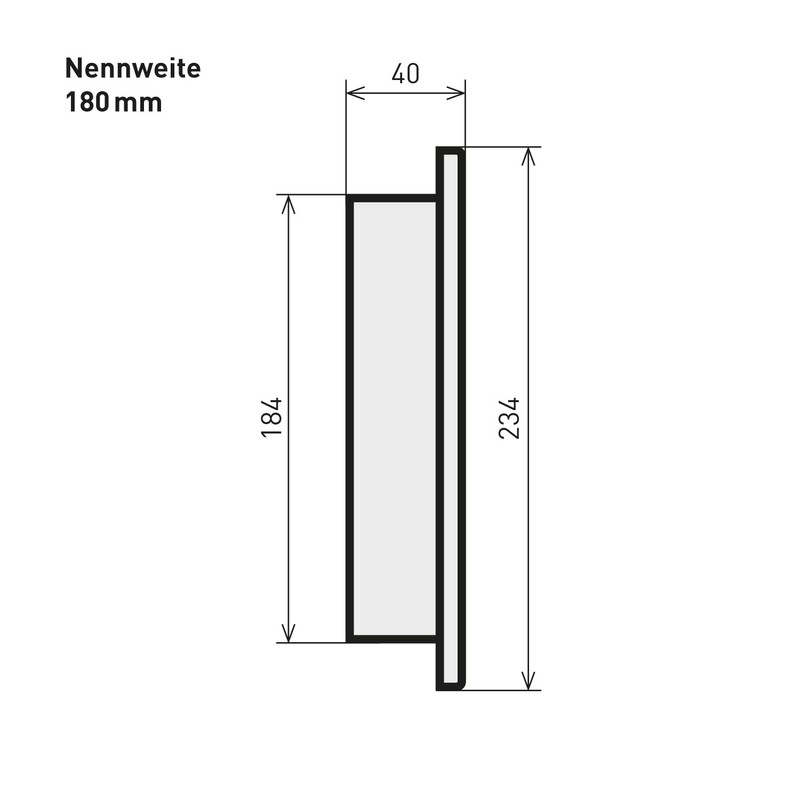 raik SH023-180-sw Flue Pipe / Stove Pipe Blind Cap 180
