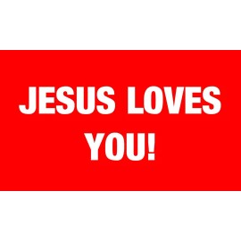 Jesus Loves You | Gospel Tracts | Bible Tracts | Business Card Size | Pack of 50