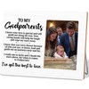 Godparents Gifts for Baptism Picture Frame