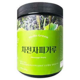 RGLO4466헬로우그린 차전자피 분말 가루 300g 통 고형차 RGLO4466 Hello Green Psyllium Husk Powder 300g Can Solid Tea