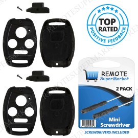 RemoteSuperMarket 2 For 2009 2010 2011 2012 2013 2014 Honda Pilot Remote Key Fob Uncut Shell Case