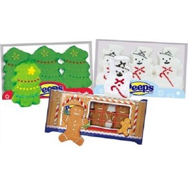 Christmas Variety Pack Peeps with Snow Men, Trees, and Gingerbread Men