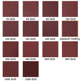 SPEEDWOX 100pc 2 inch Sanding Discs Hook and Loop Sandpaper 240 Grit Sander Disc Sanding for Sanders Drill Grinder Rotary Tools Attachment Woodworking Wood Auto, No Hole