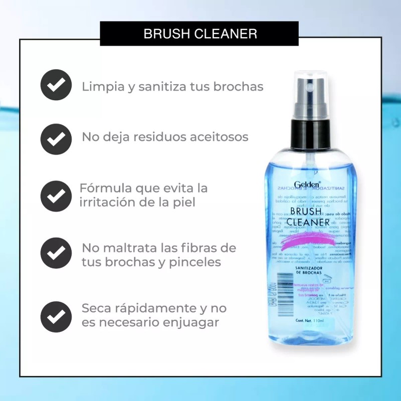 Gelden Sanitizador Y Limpiador De Brochas 120 Ml - 1