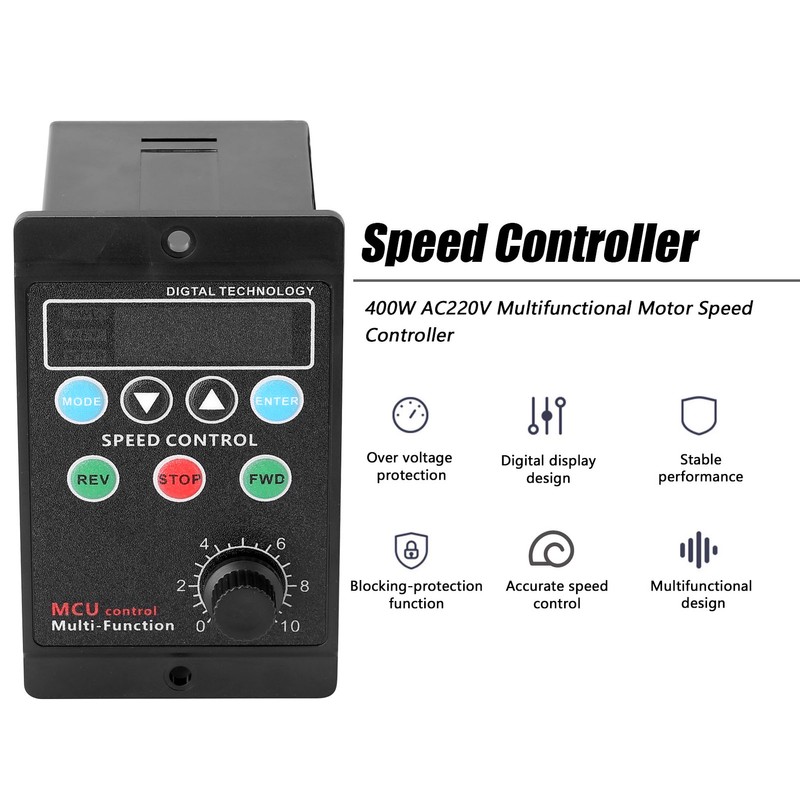 400W AC220V Multifunctional Motor Speed Controller Motorspeed Regulator Controller Display
