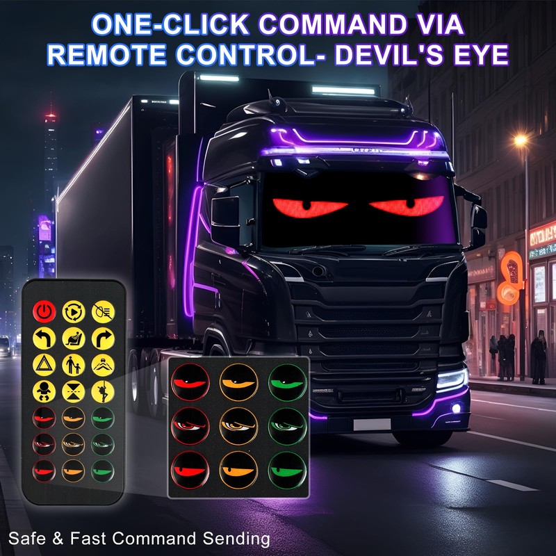 Devil Eyes Light for Cars, 2-Pack LED Eyes for Car