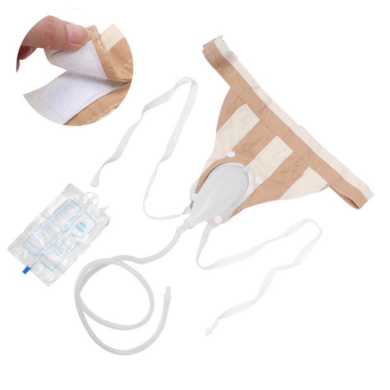 Women Female Silicone Urine Collector Urine Collection Drainage Bag Wearable