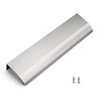 Gobrico 6 Pack Satin Nickel Edge Finger Pulls, 5"(128mm) Center