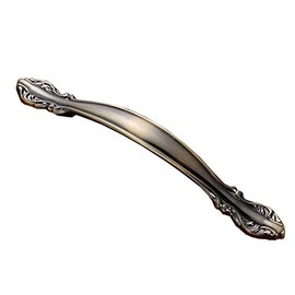 MACHSWON Vintage Cabinet Handles,Zinc Alloy Antique Bronze Handle Pulls, Retro Furniture Door Cupboard Drawer Pull Handles 128mm Hole Center