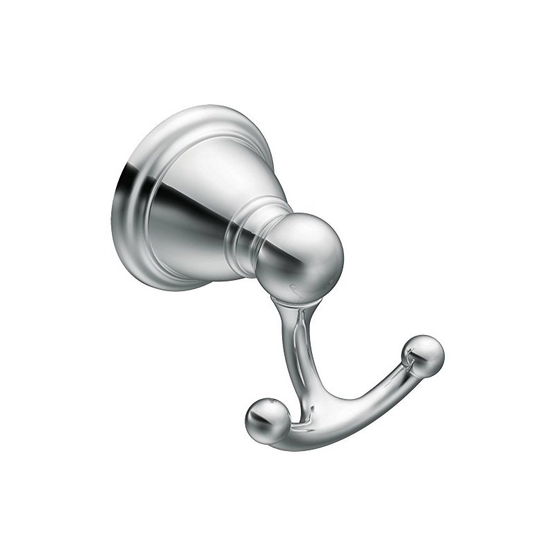 Moen YB2203CH Brantford Double Robe Hook, Chrome