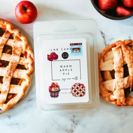 3 Pack Warm Apple Pie Scent Made in USA Fragrance Wax Melts Luxury Premium Soy 3 2.4 ox Clean Ingredients Long Lasting