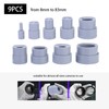 DSLR Camera Lens Repair Tool Ring, 9pcs Lens Remove Ring,