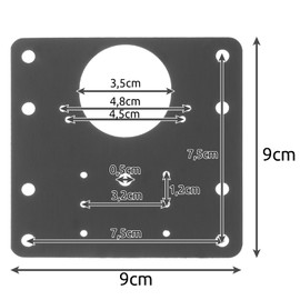 Cabinet Hinge Repair Plate 4 Pieces Repair Kit for Cabinet Doors Stainless Steel 23032