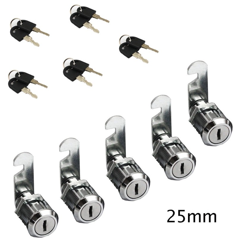 Comidox 5pcs 16/20/25/30mm Cam Lock Pinball Arcade Machine Door Cabinet