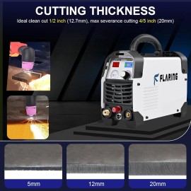 FLARING Plasma Cutter,65Amp Non-Touch Pilot Arc Plasma Cutter Machine 120V/240V