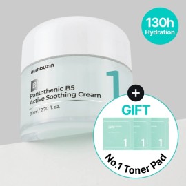 numbuzin No. 1 Pantothenic B5 Active Soothing Cream 80mL Special Set (+Pad 6P) - numbuzin No. 1 Pantothenic B5 Active Soothing Crea