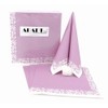 50 Napkins Fabric-Like – Romantic; Colour: Pastel Purple, Size: 40