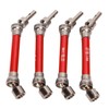 4Pcs Front Rear CVD Drive Shaft Coupler Set 1/10 Scale