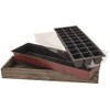 Siena Garden Growing Wood Box with 27 Pot Plate 50