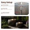 Tankana Garden Water Fountain Outdoor Bubbler Water Feature Indoor with