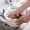 Youka Kitchen Strainer Drain Basket, 2 in 1 Strainer Bowl