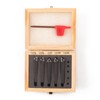 Oudtinx 5PCS Indexable Carbide Turning Tools Set 1/4" AL/AR/BL/BR/E Style