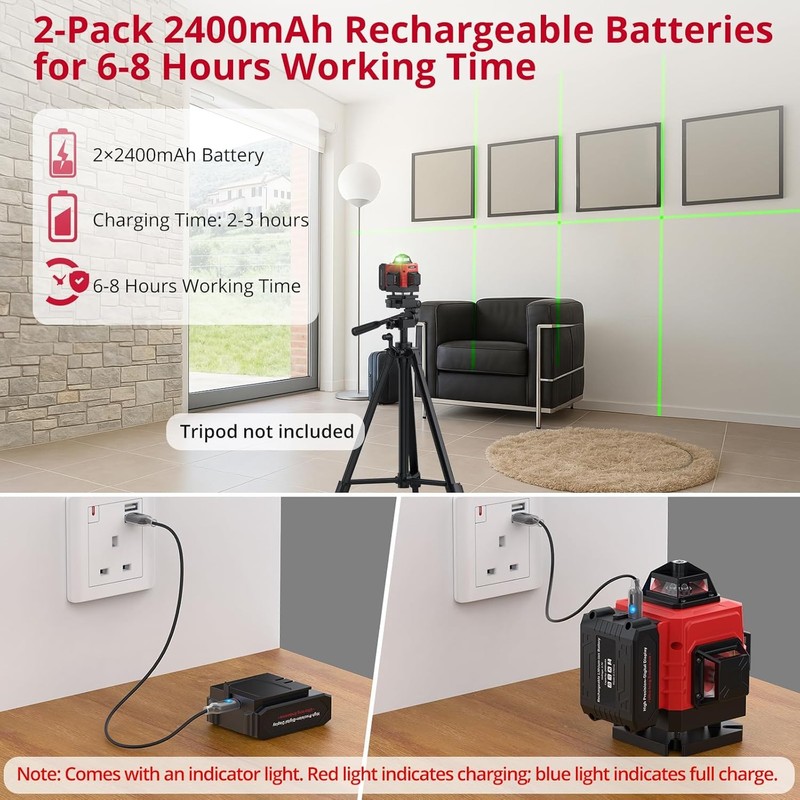 16 Line Laser Level 4 X 360° Laser Level (Class