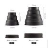 BGNing Camera Lens Hood, Universal Rubber Foldable Lens Hood for