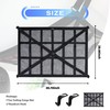 Car Ceiling Cargo Net with 2*Headrest Hook,Large Capacity Anti-Fall Cargo