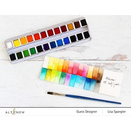 Altenew Artist Watercolor 24 Pan Set, Best Watercolors, Easy Watercoloring, Watercolor Painting, Artist-Grade Water Colors, Great for Mixing