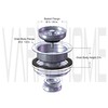 VARNAHOME Standard 3-1/2 Kitchen Sink Stainless Steel Drain Assembly With