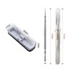 kapusi Square Plug Tweezers, Precision Tweezers, Square Stopper, Acne Remover,