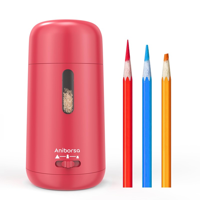 Aniborsa Automatic Electric Pencil Sharpener - Auto Feed, Auto Stop