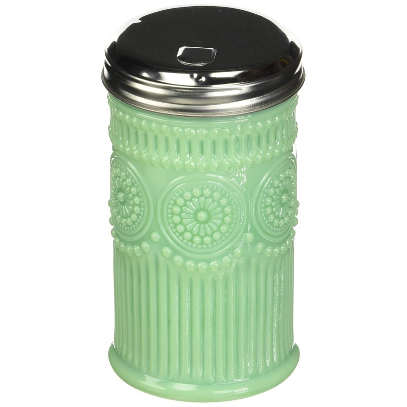 Tablecraft Sugar Shaker with Stainless Steel Top, 3.0625" x 5.75",