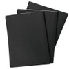 3 Pcs A5 Sketch Notebooks Blank Sketch Books Black Kraft