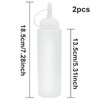 SZXMDKH 8oz Food Grade Reusable Plastic Squeeze Condiment Bottles with