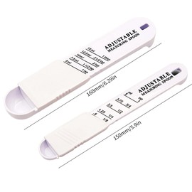fiXte® Adjustable Wet & Dry Plastic Measuring Spoon Set