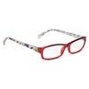 Stylish Rectangular Ladies Reading Glasses with Spring Hinge - Pattern